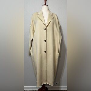 H&M Oversized Wool Blend Coat size L.